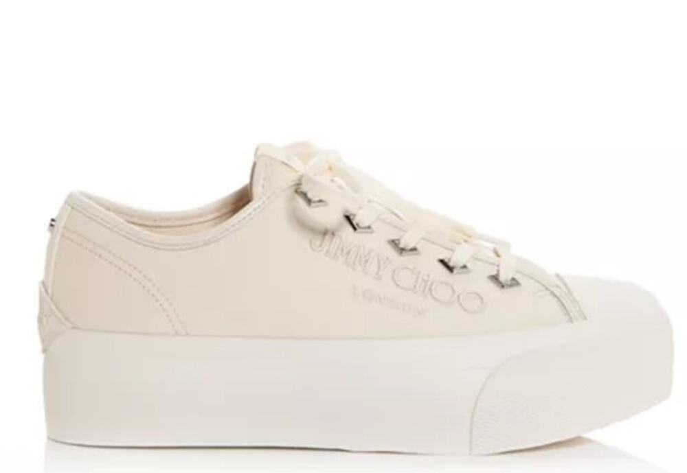 Jimmy Choo Off-White Palma Maxi/F Platform Sneaker Size 39.5